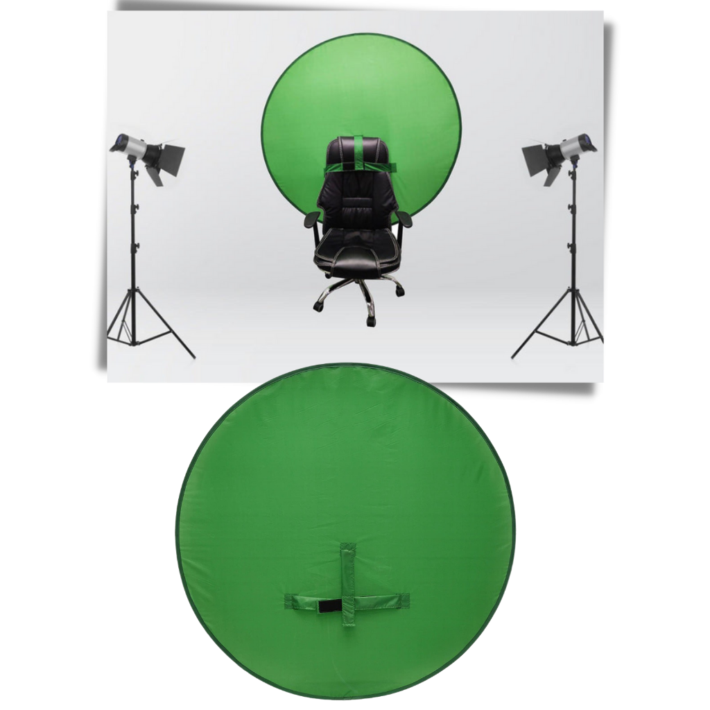 Collapsible Green Screen for Chair - Ozerty