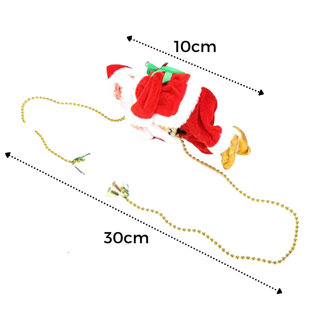 Electric climbing Santa Claus decoration - Ozerty