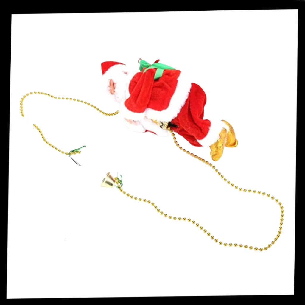 Electric climbing Santa Claus decoration - Ozerty