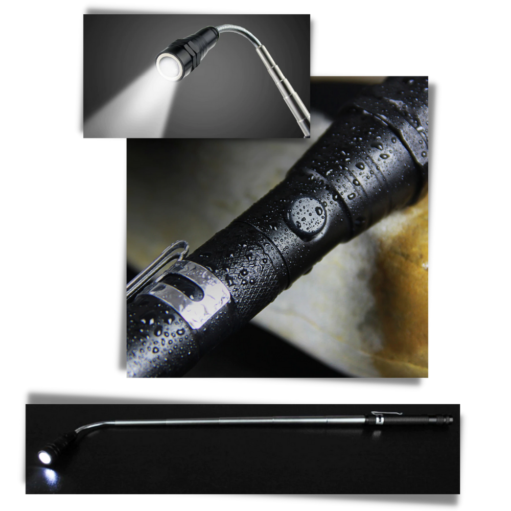 Telescopic Magnetic LED Torch - Ozerty