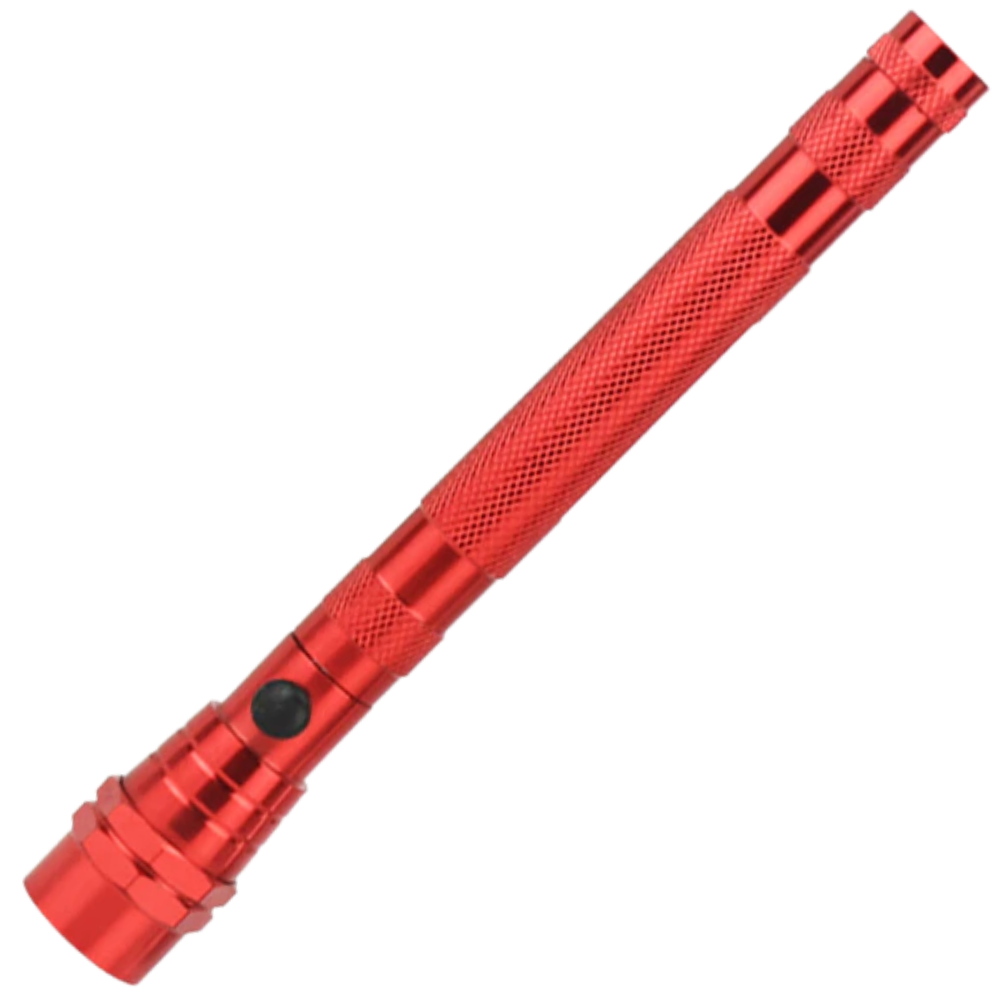 Telescopic Magnetic LED Torch -Red - Ozerty