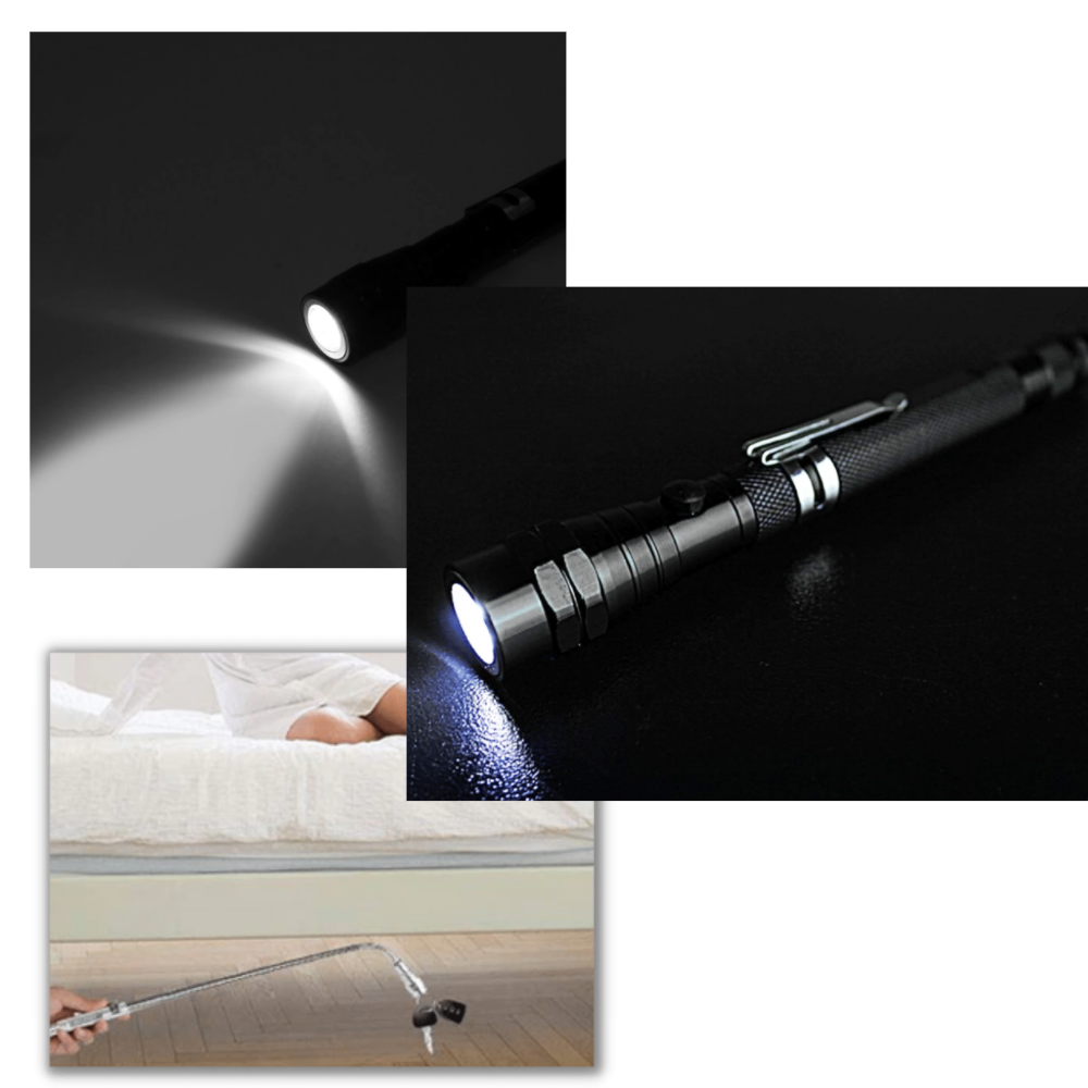 Telescopic Magnetic LED Torch - Ozerty