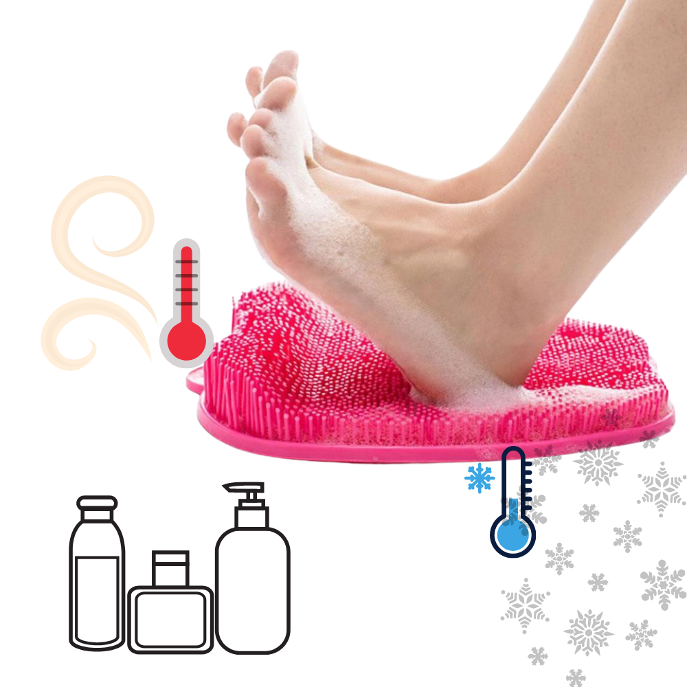 Shower Foot Massager Scrubber & Cleaner Mat - Ozerty