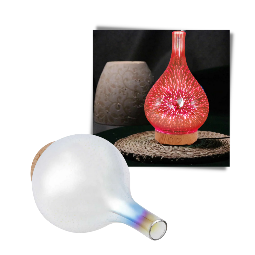 Essential Oil Diffuser Fireworks Pattern Vase Shape - Ozerty