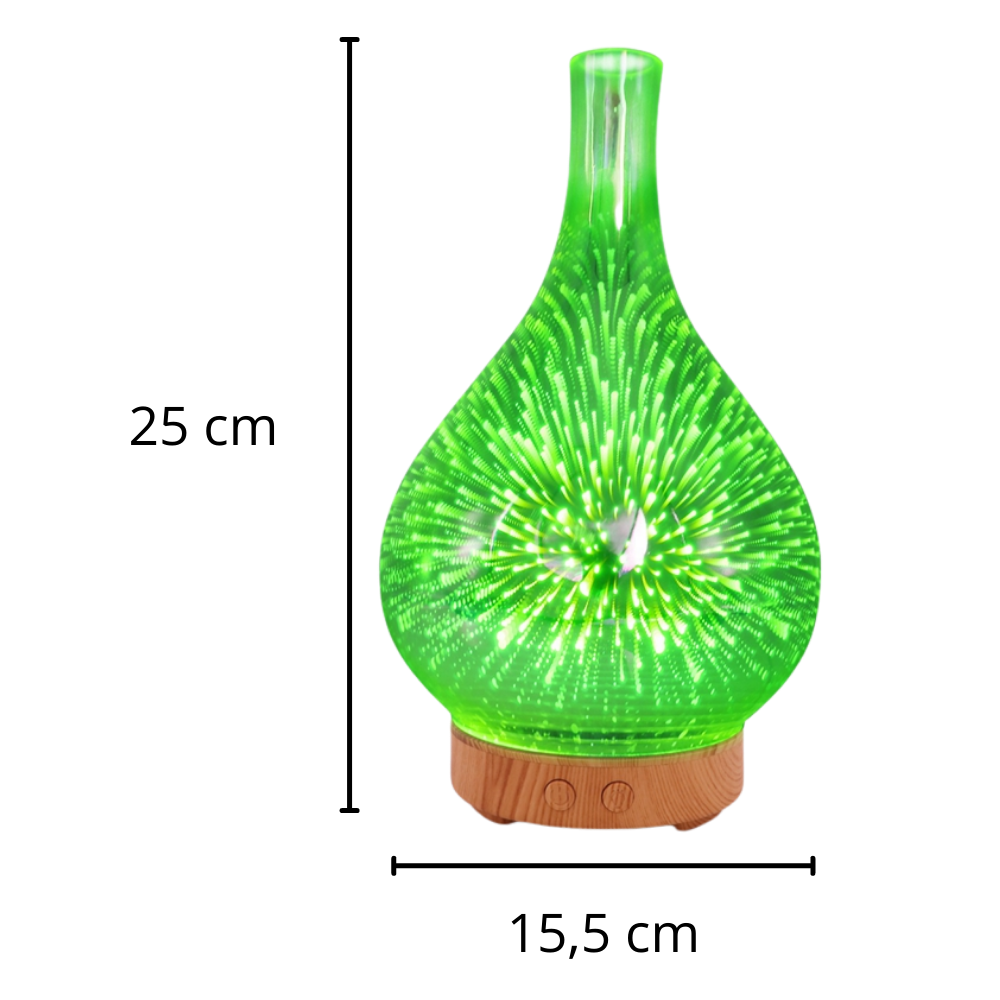 Essential Oil Diffuser Fireworks Pattern Vase Shape - Ozerty