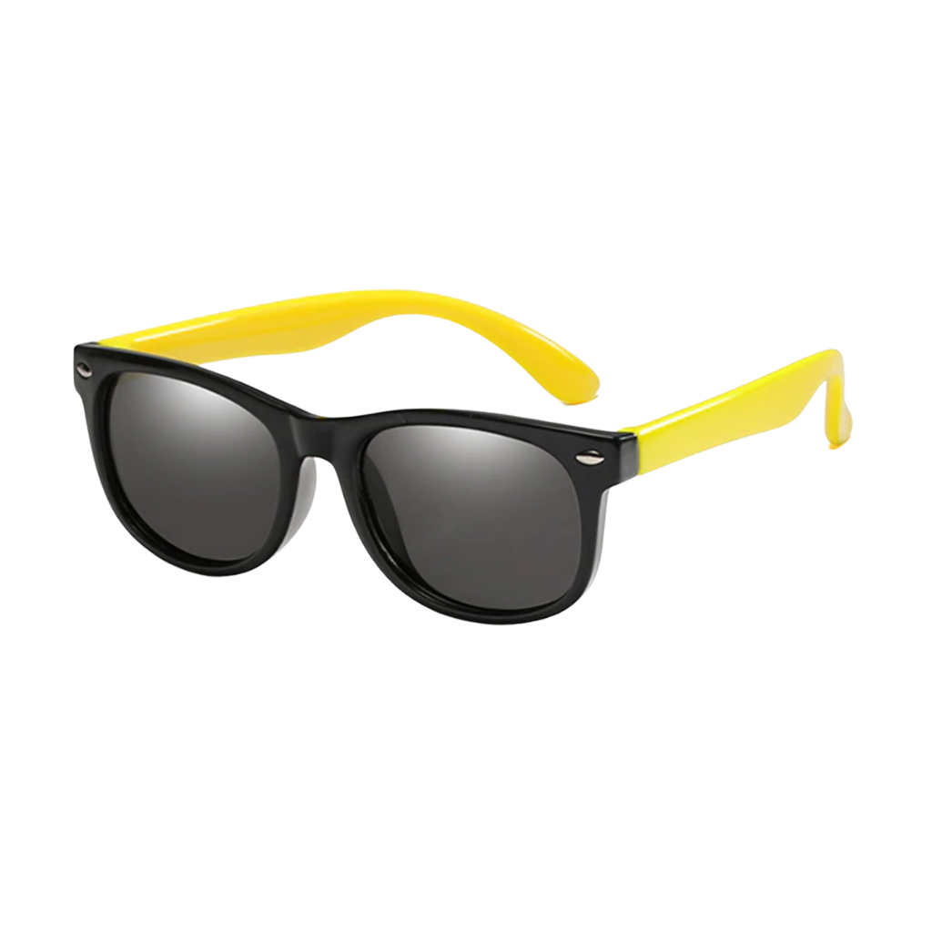 Flexible Polarized Kids Sunglasses -Black/Yellow - Ozerty