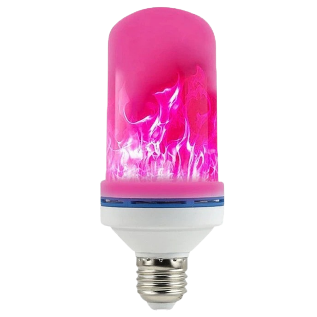 Flickering LED Flame Lamp -Pink - Ozerty