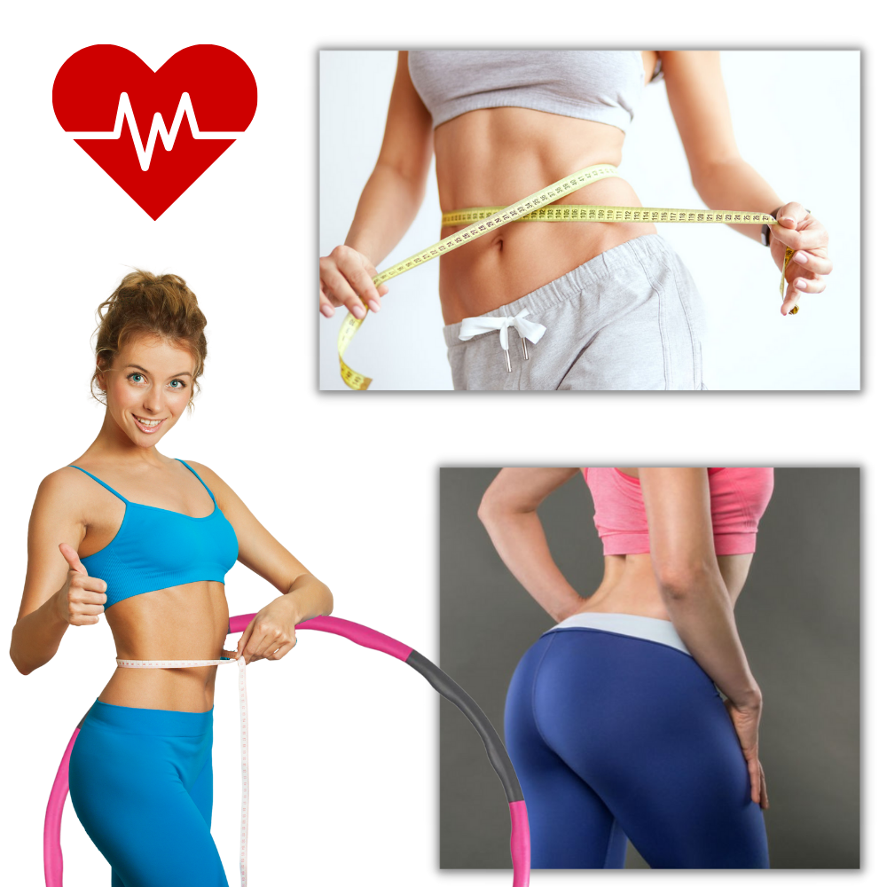 Padded Fitness Hula Hoop Adjustable - Ozerty