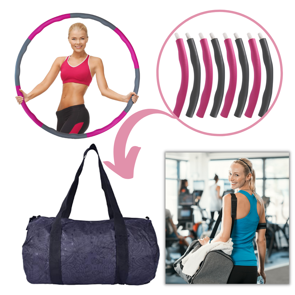 Padded Fitness Hula Hoop Adjustable - Ozerty