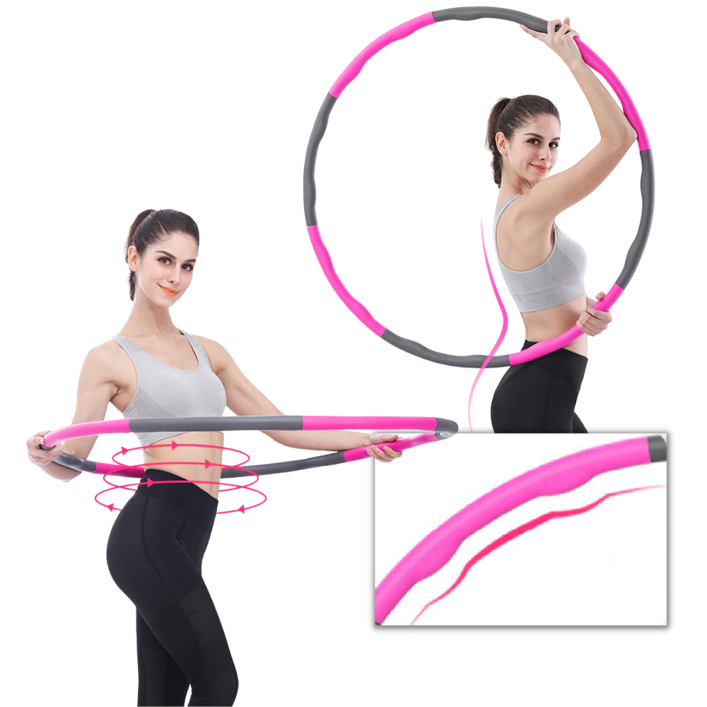 Padded Fitness Hula Hoop Adjustable - Ozerty