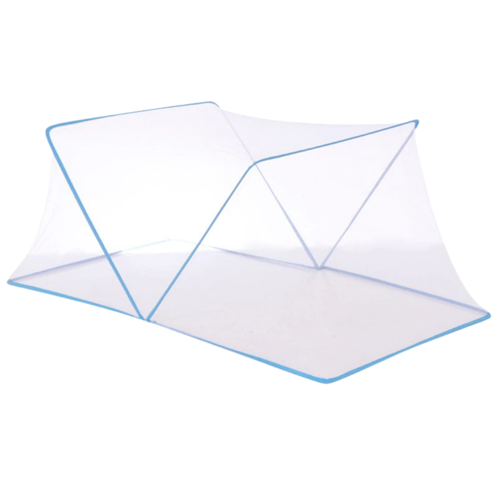 Foldable Mosquito Net for beds -Blue - Ozerty