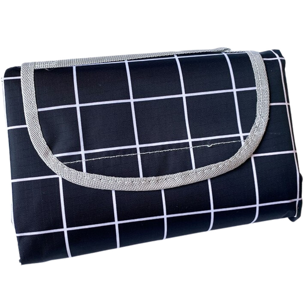 Foldable Picnic Blanket -Black - Ozerty