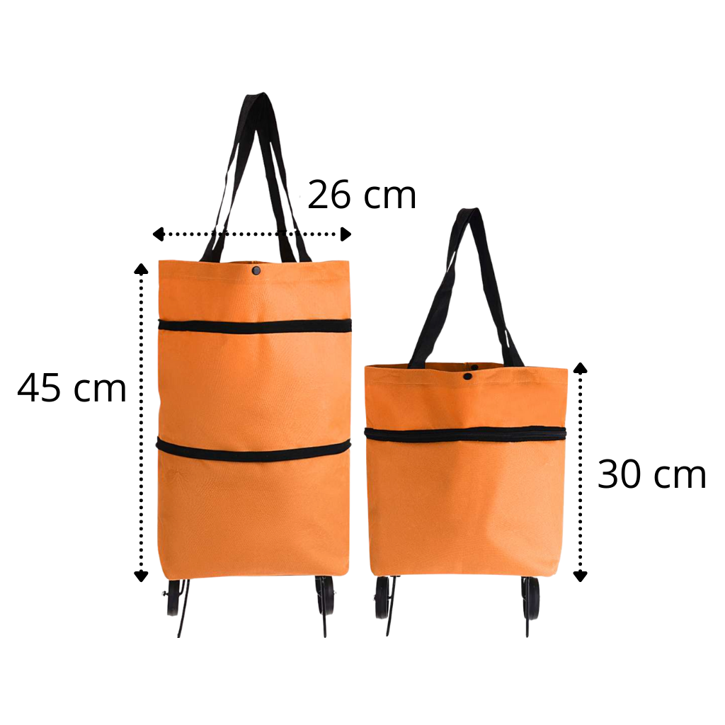 Foldable Trolley grocery Bag 30L - Ozerty