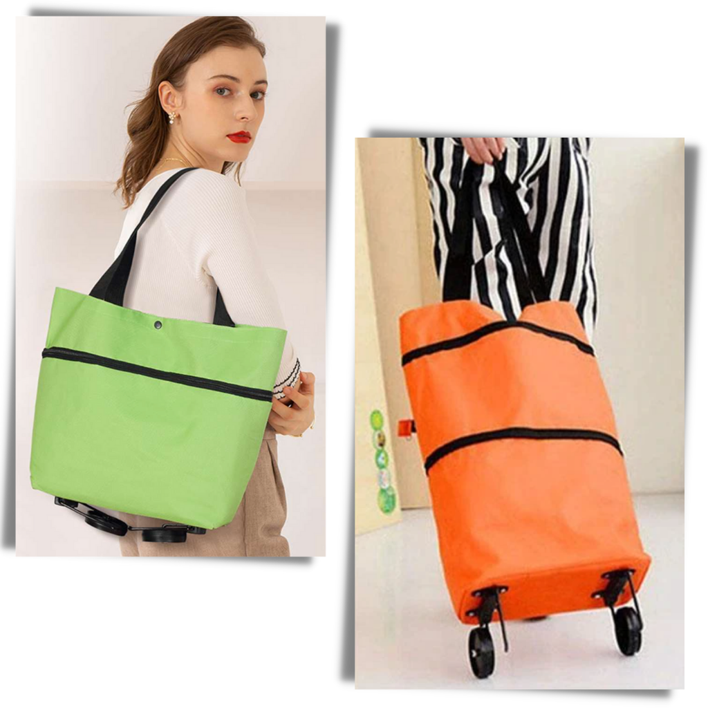 Foldable Trolley grocery Bag 30L - Ozerty