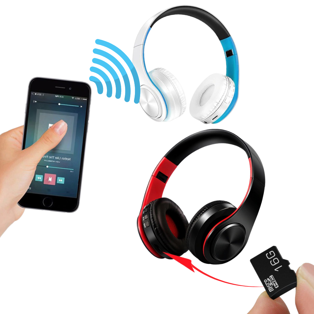 Foldable bluetooth headphones - Ozerty