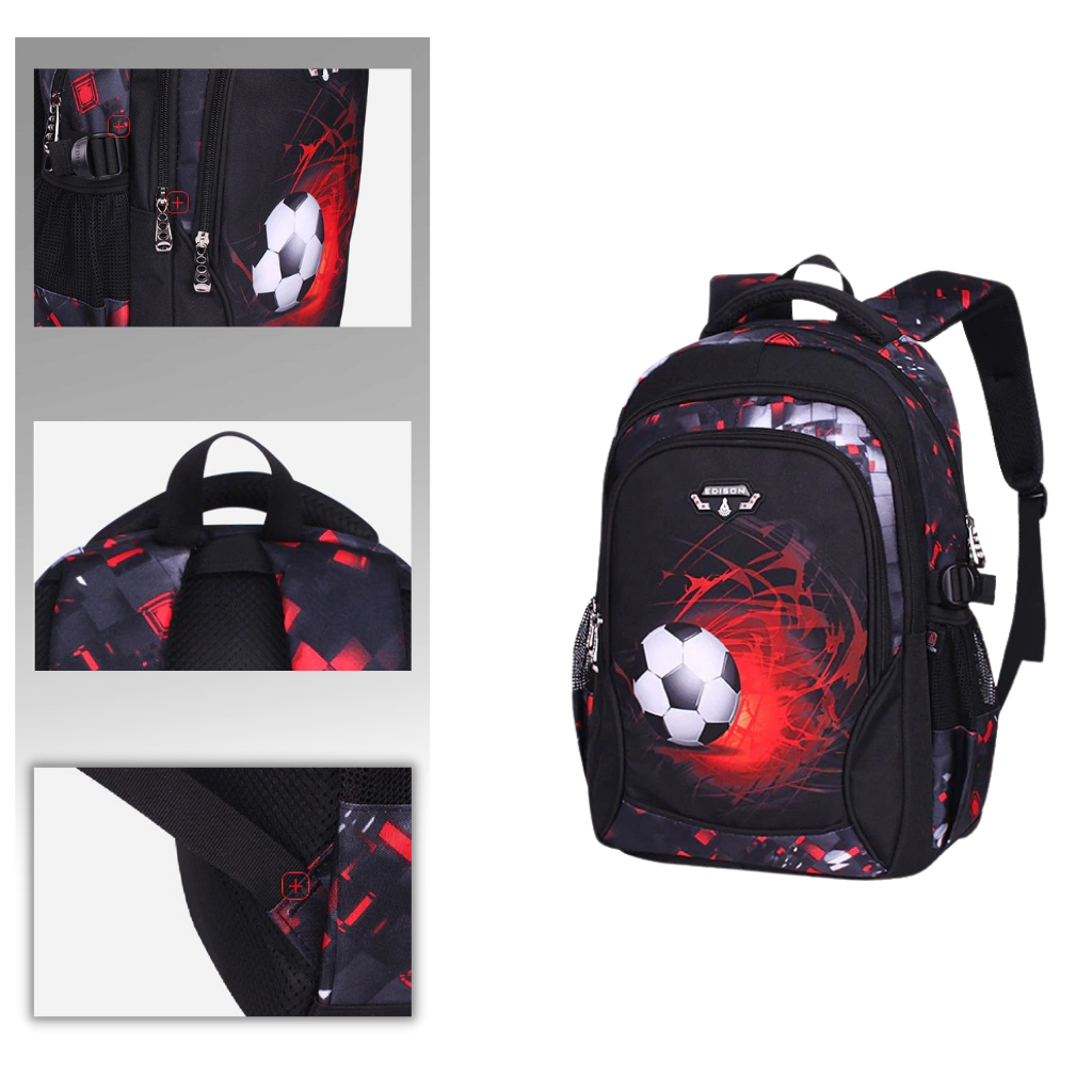 Football pattern backpack - Ozerty