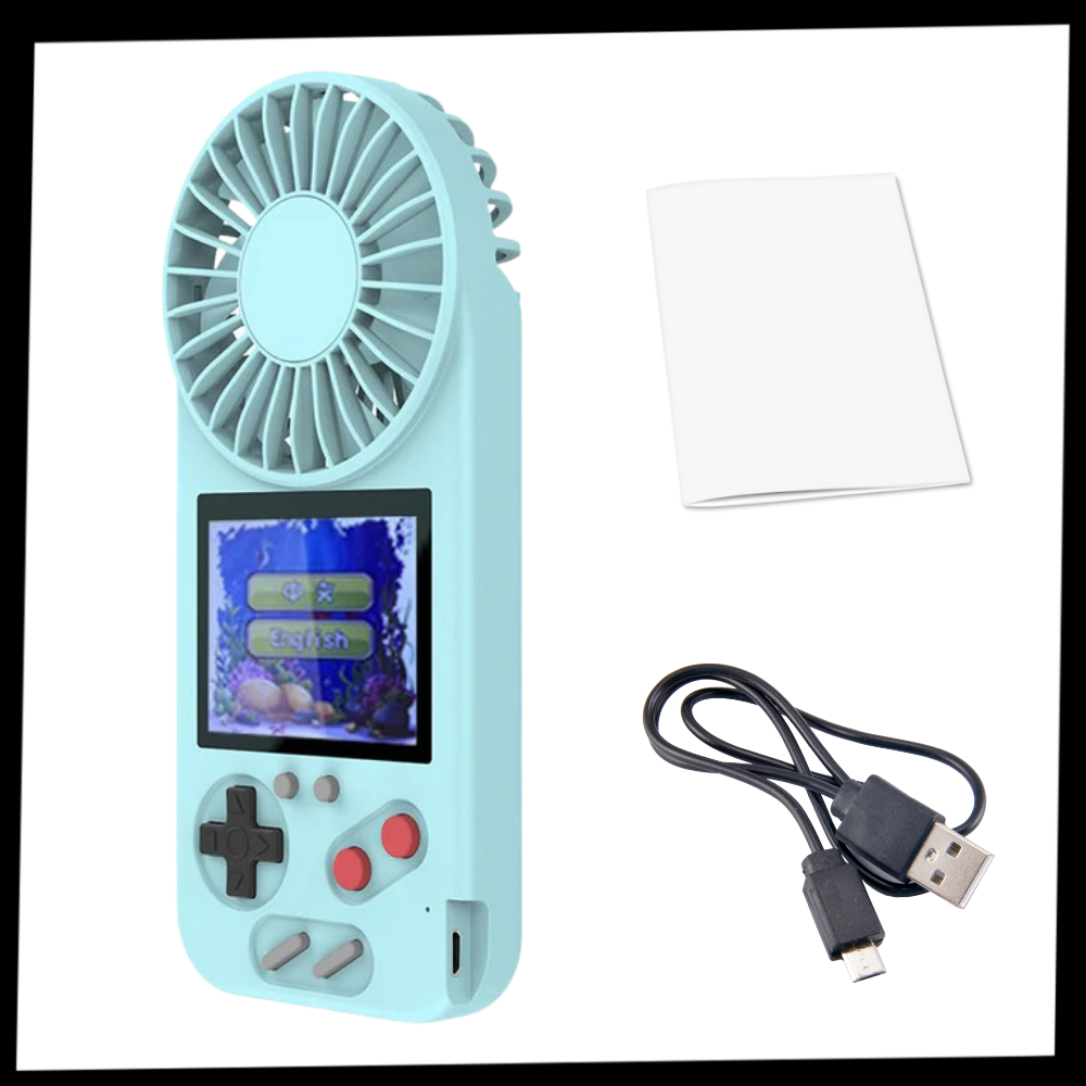 Multi-Game Hand-Held Console with Fan - Ozerty