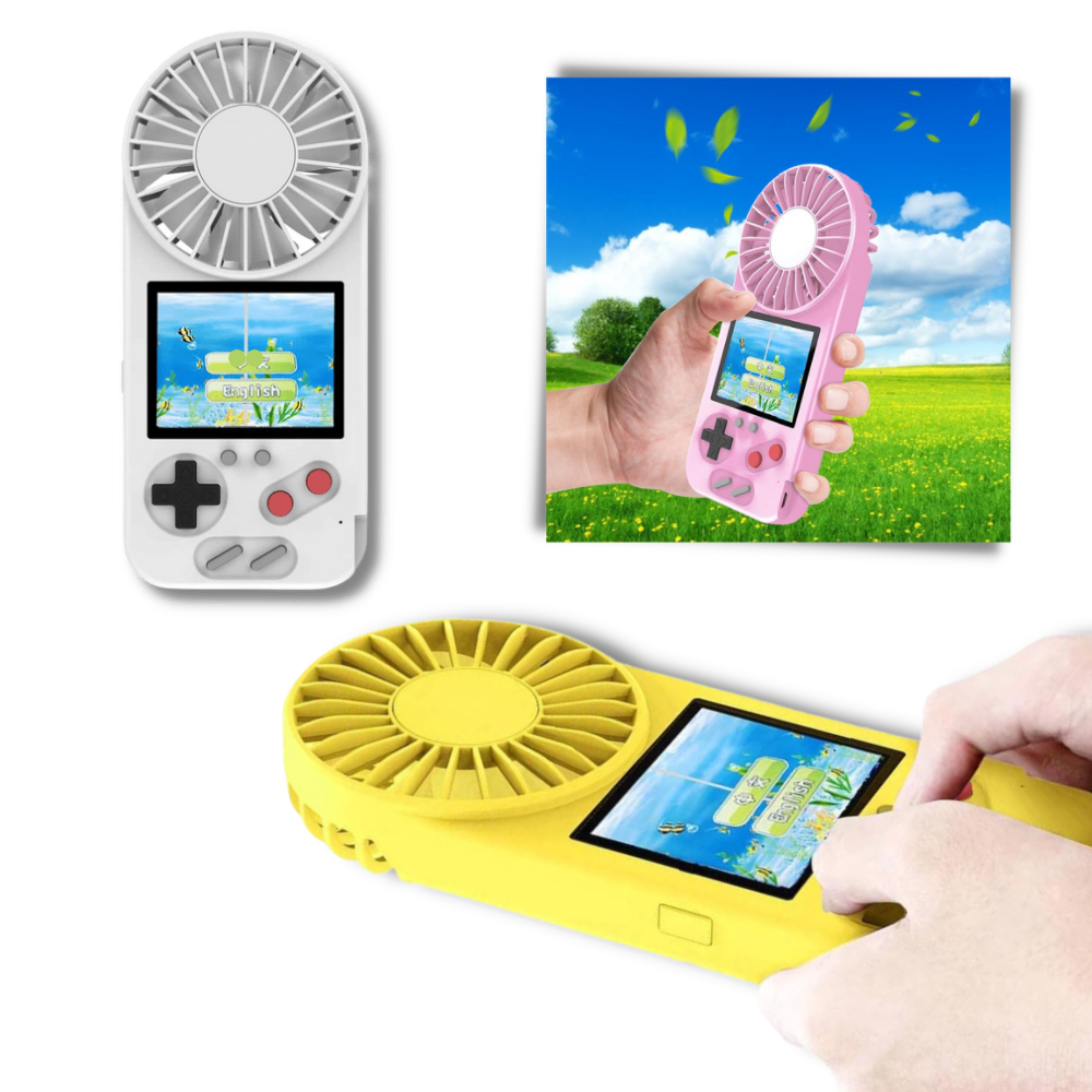 Multi-Game Hand-Held Console with Fan - Ozerty