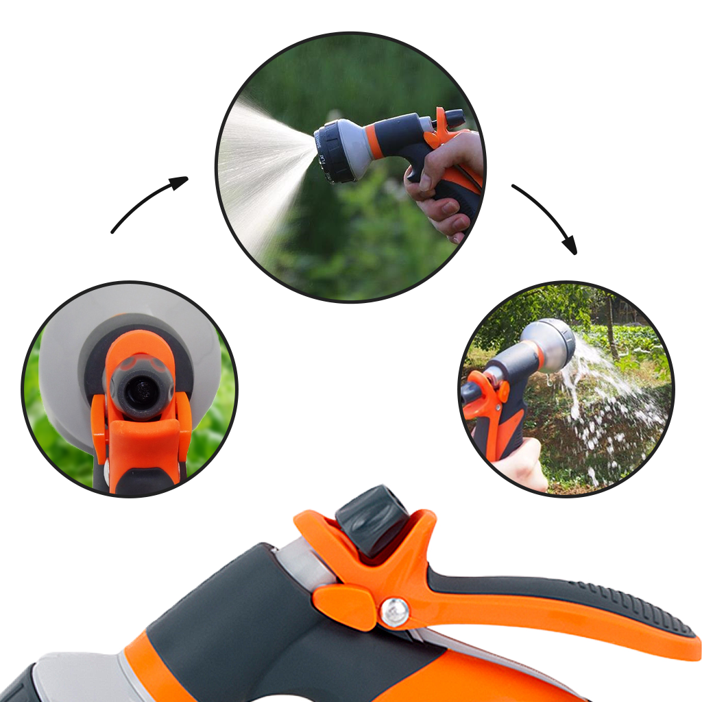 Garden Hose Spray Gun 8 patterns - Ozerty