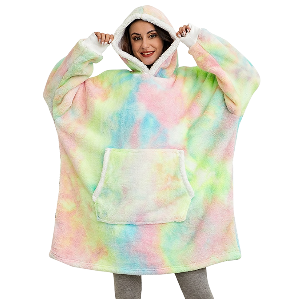 Giant Blanket Hoodie -Rainbow - Ozerty