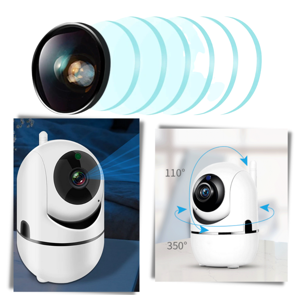 HD Wireless Security Camera with Sound and Motion Detection - Ozerty