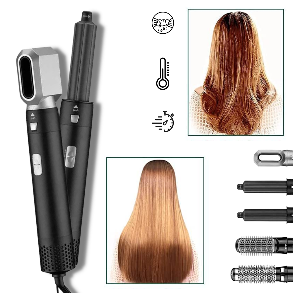 Hair Straightener 5-in-1 Set - Ozerty