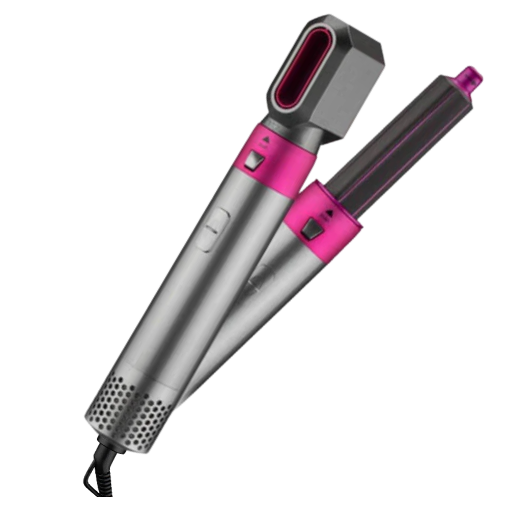 Hair Straightener 5-in-1 Set -Pink - Ozerty