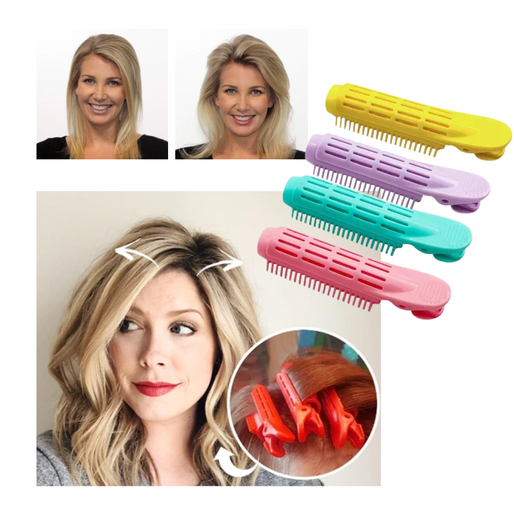 Pack of 4 Instant Hair Volumizer Clips - Ozerty