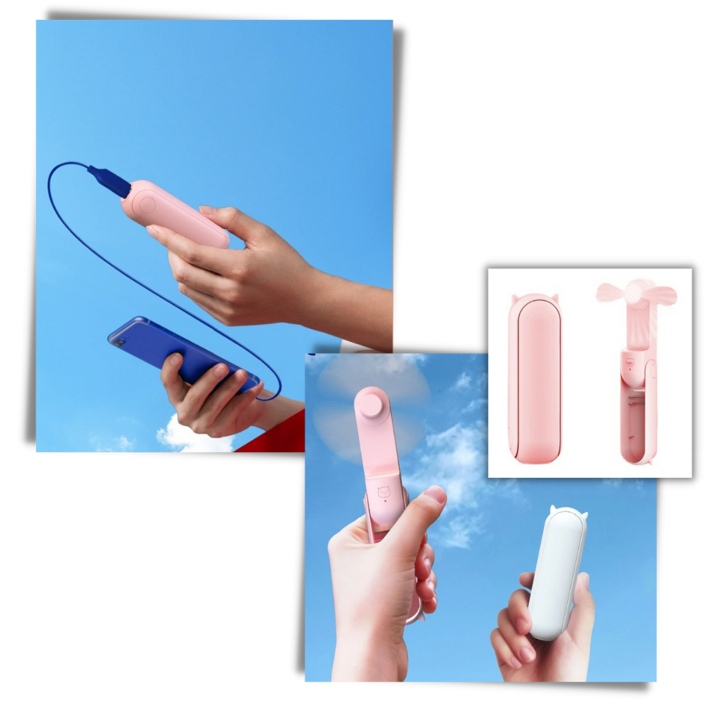 Handheld Mini Fan with USB - Ozerty