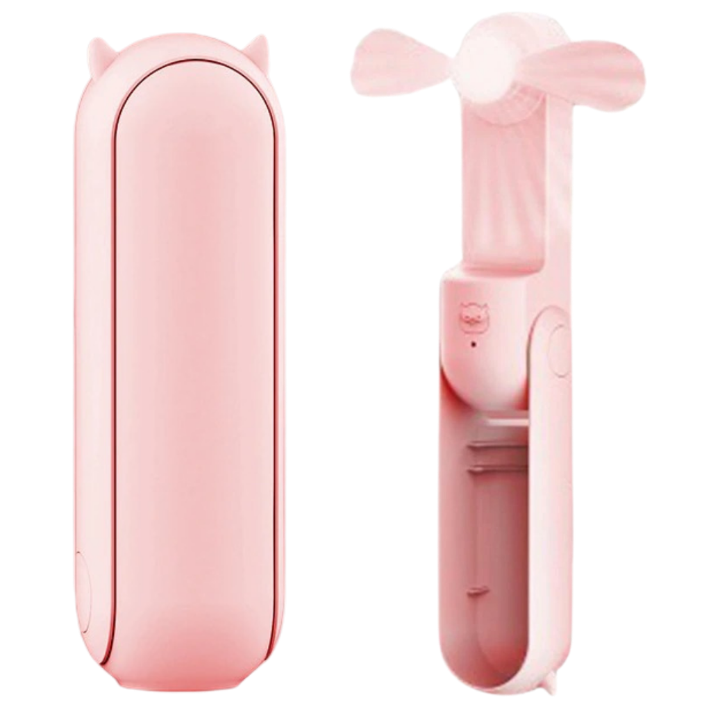 Handheld Mini Fan with USB -Pink - Ozerty