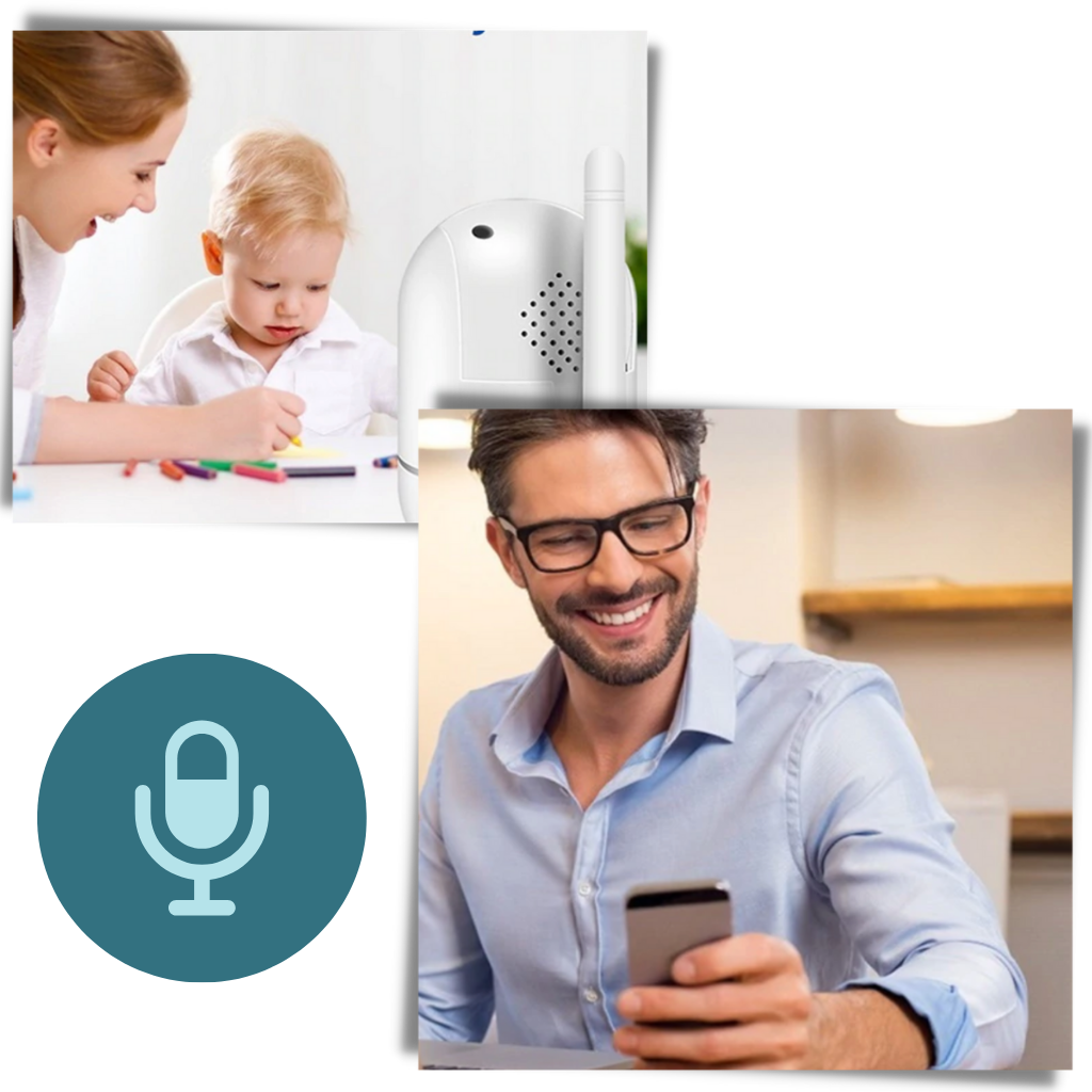 HD Wireless Security Camera with Sound and Motion Detection - Ozerty