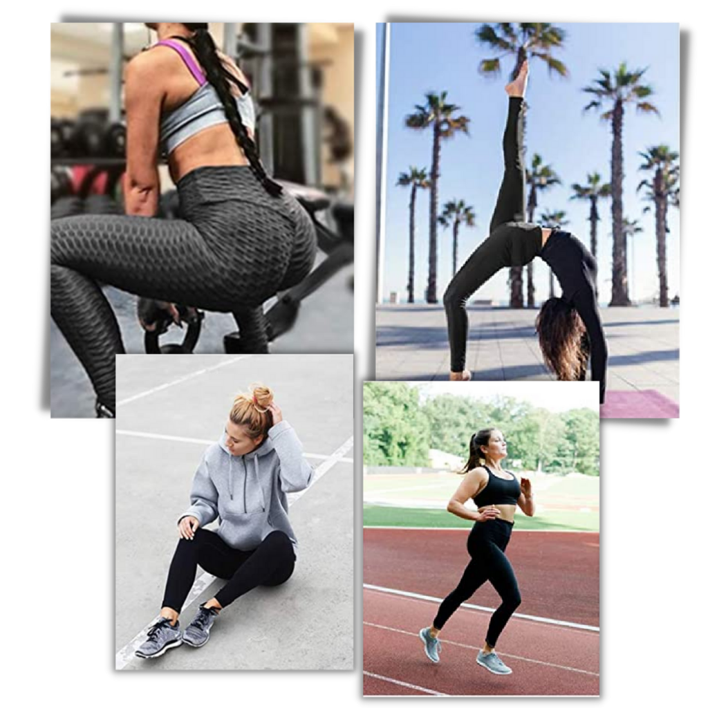High waist anti-cellulite butt lifting workout leggings - Ozerty