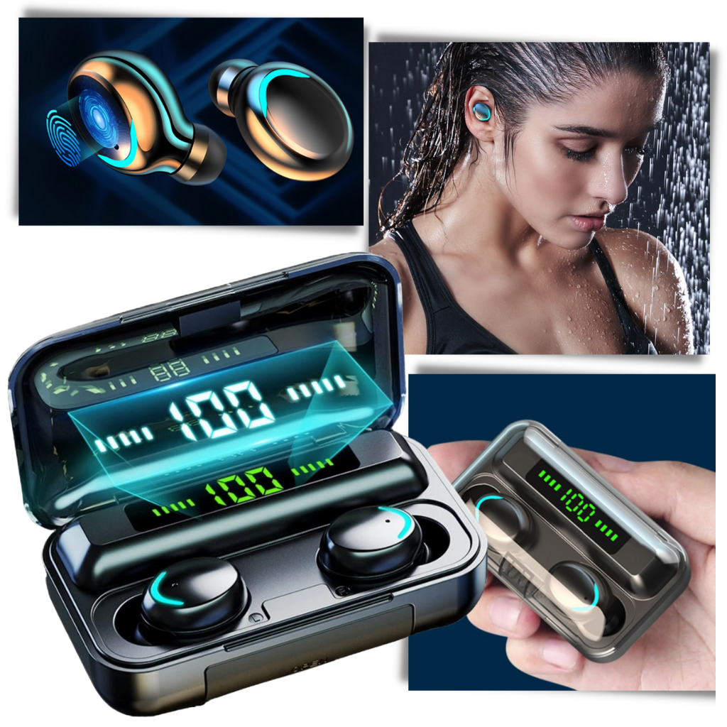 Bluetooth earphones with charging battery box - Ozerty