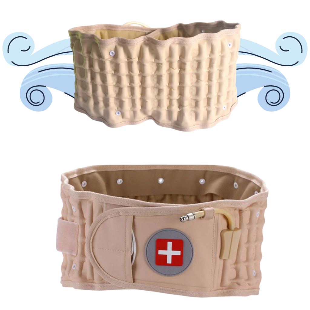 Inflatable decompression lumbar support belt - Ozerty