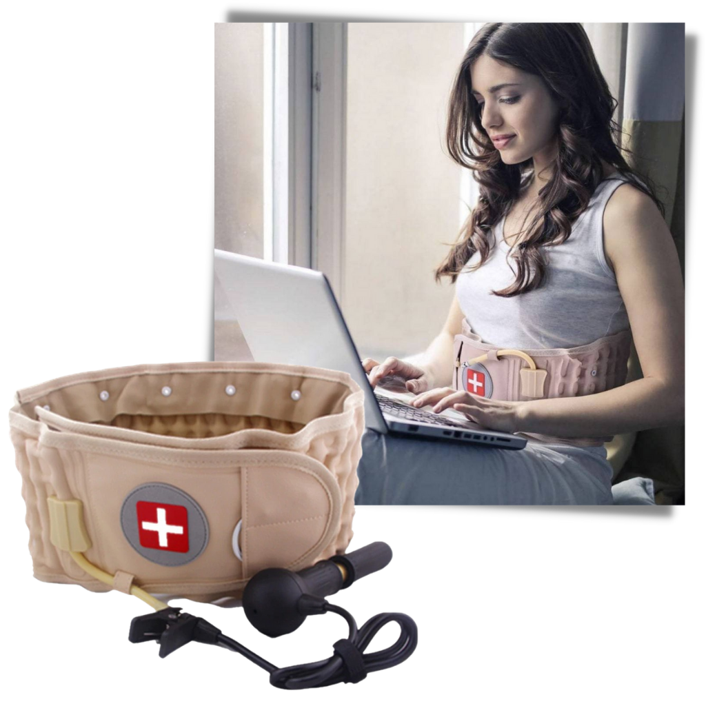 Inflatable decompression lumbar support belt - Ozerty