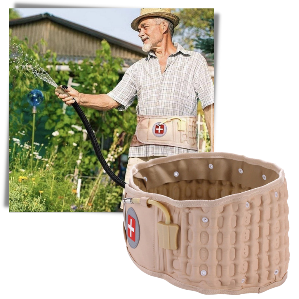 Inflatable decompression lumbar support belt - Ozerty