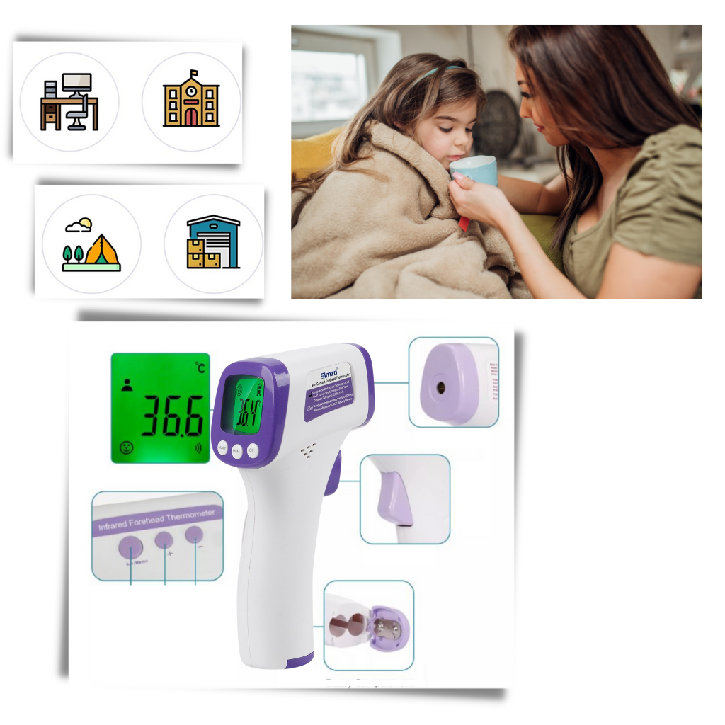 Infrared Digital Thermometer - Ozerty