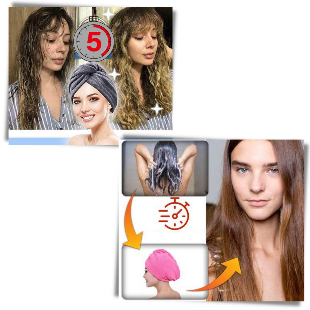 Instant Dry Hair Towel - Ozerty