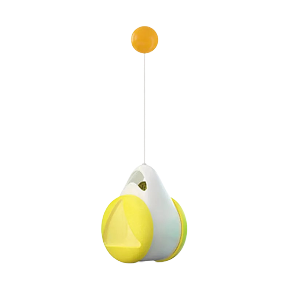 Interactive ball toy for cats -Yellow - Ozerty