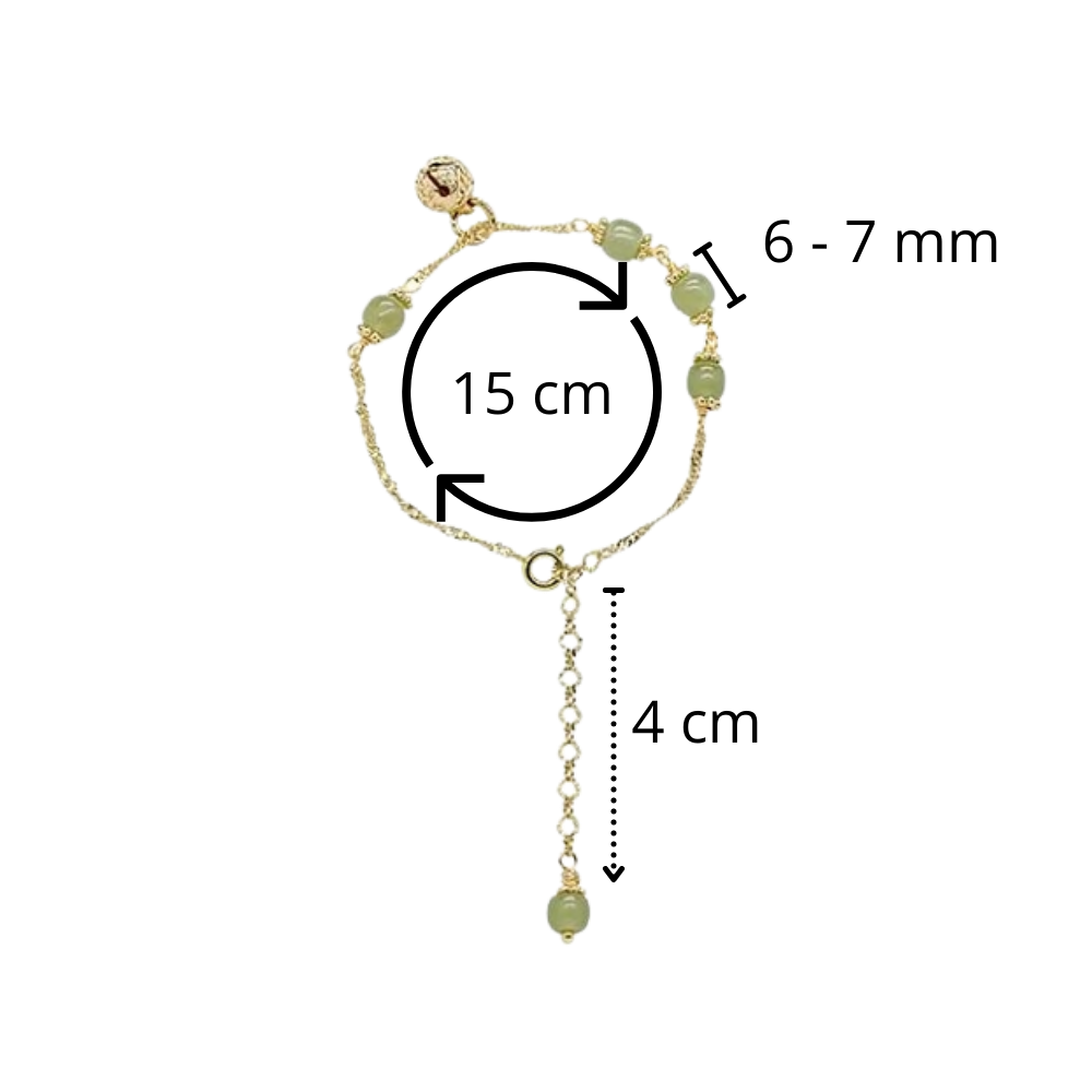 Hetian Jade Bell Bracelet - Ozerty