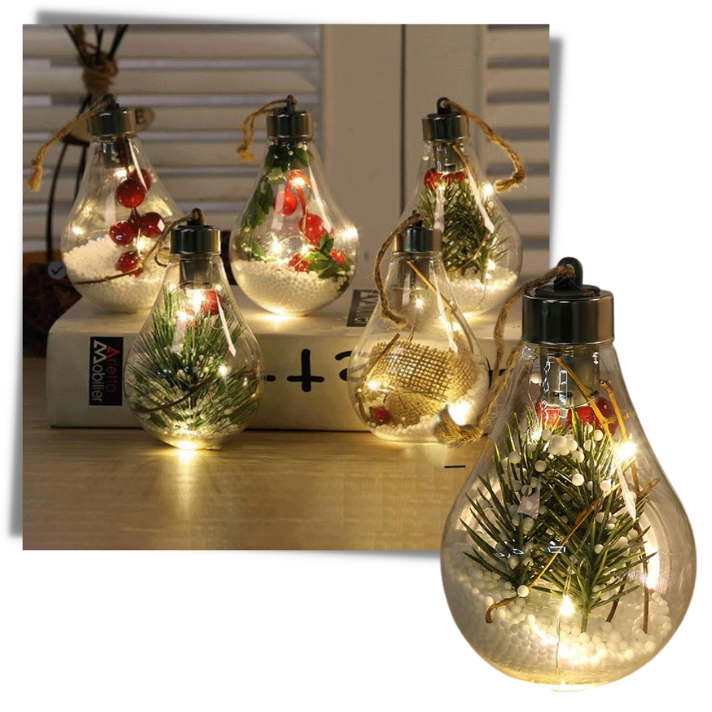 LED Transparent Christmas Ball Lightbulb - Ozerty