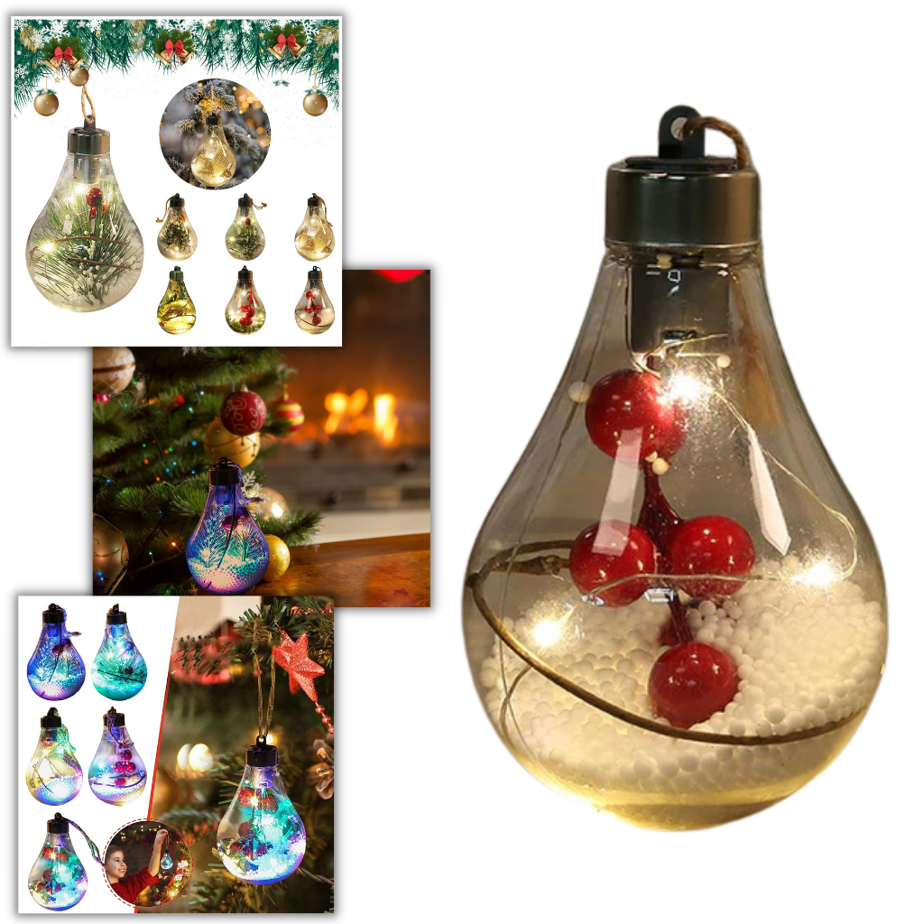 LED Transparent Christmas Ball Lightbulb - Ozerty