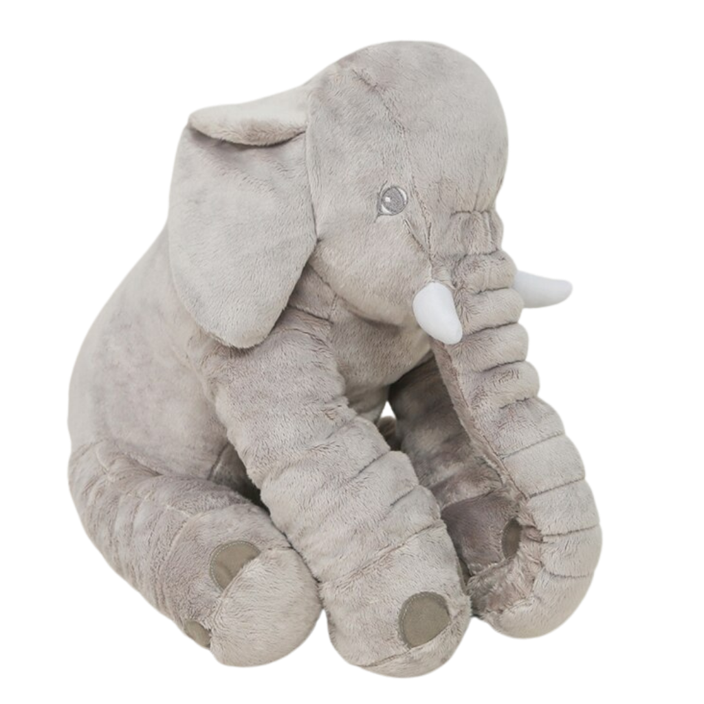 Large Baby Elephant Plushie pillow -Grey - Ozerty