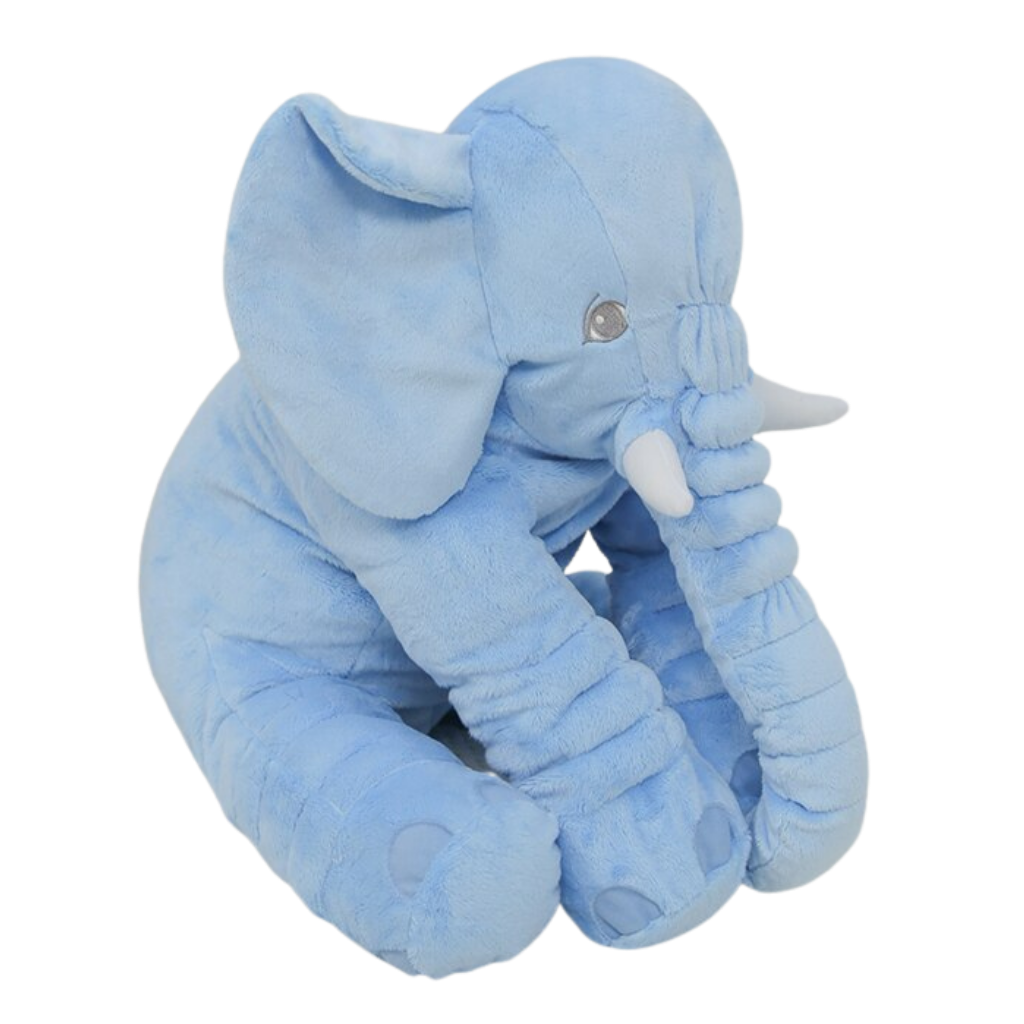 Large Baby Elephant Plushie pillow -Bleu - Ozerty