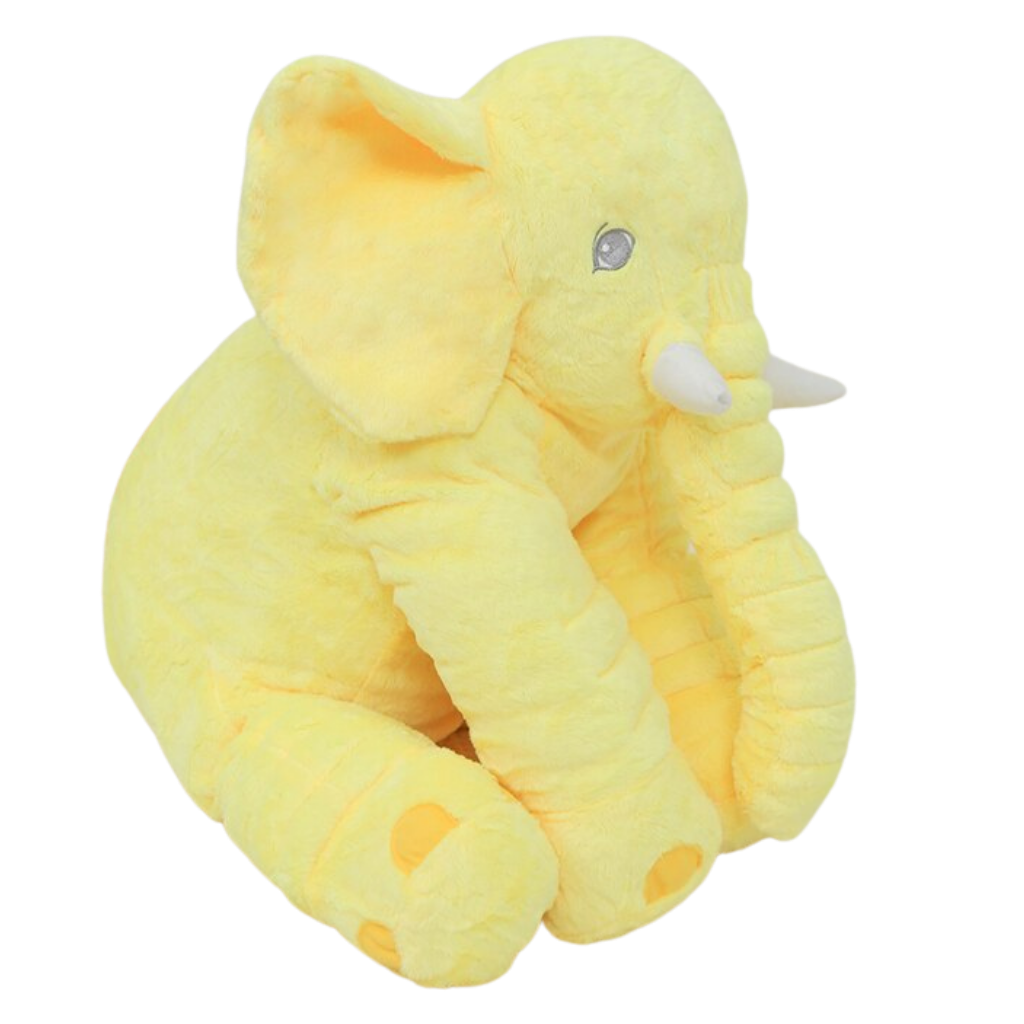 Large Baby Elephant Plushie pillow -Yellow - Ozerty