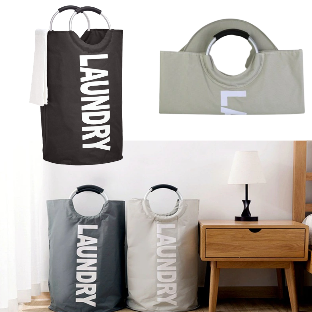 Foldable Laundry Basket bag with Handles - Ozerty