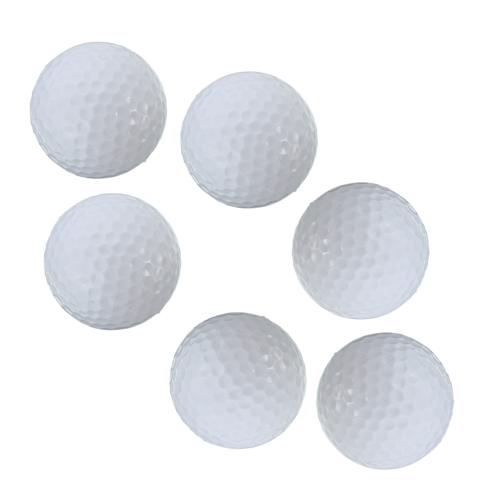 Pack of 6 LED Glowing Golf Balls -White - Ozerty