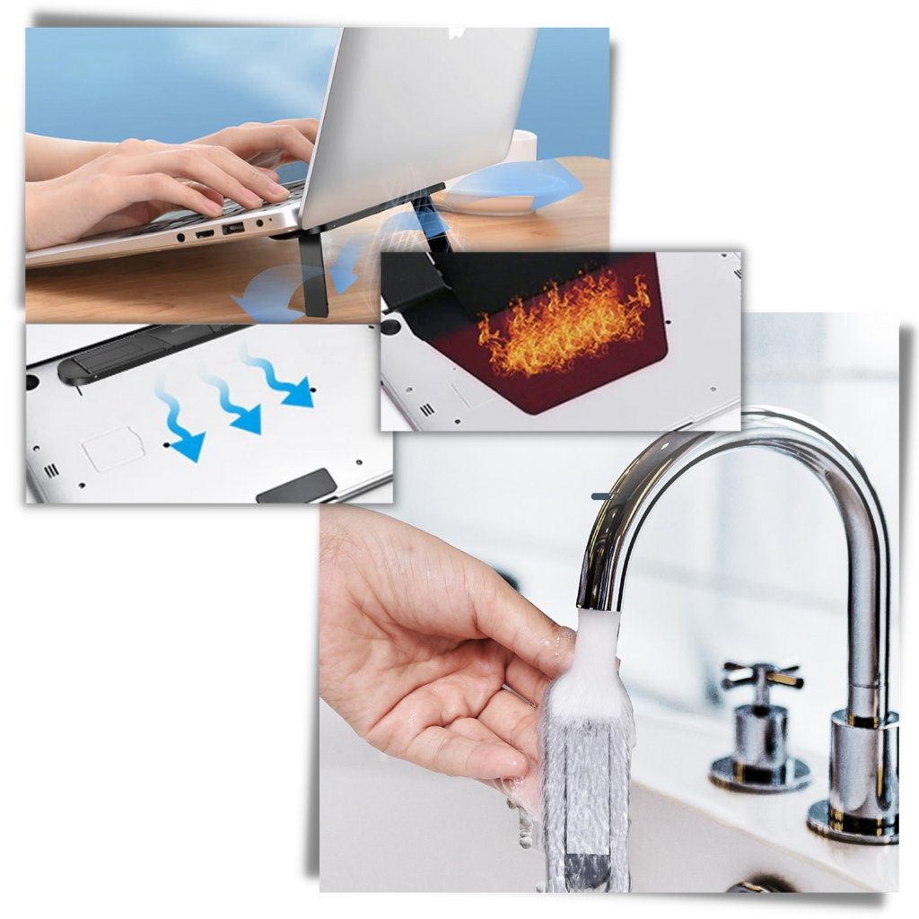 Lightweight Invisible Aluminium Laptop Holder - Ozerty