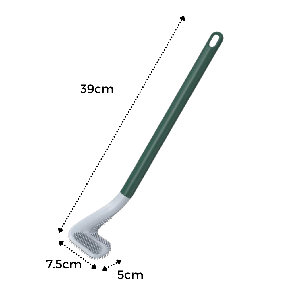 Long handle toilet brush with wall mounted base - Ozerty