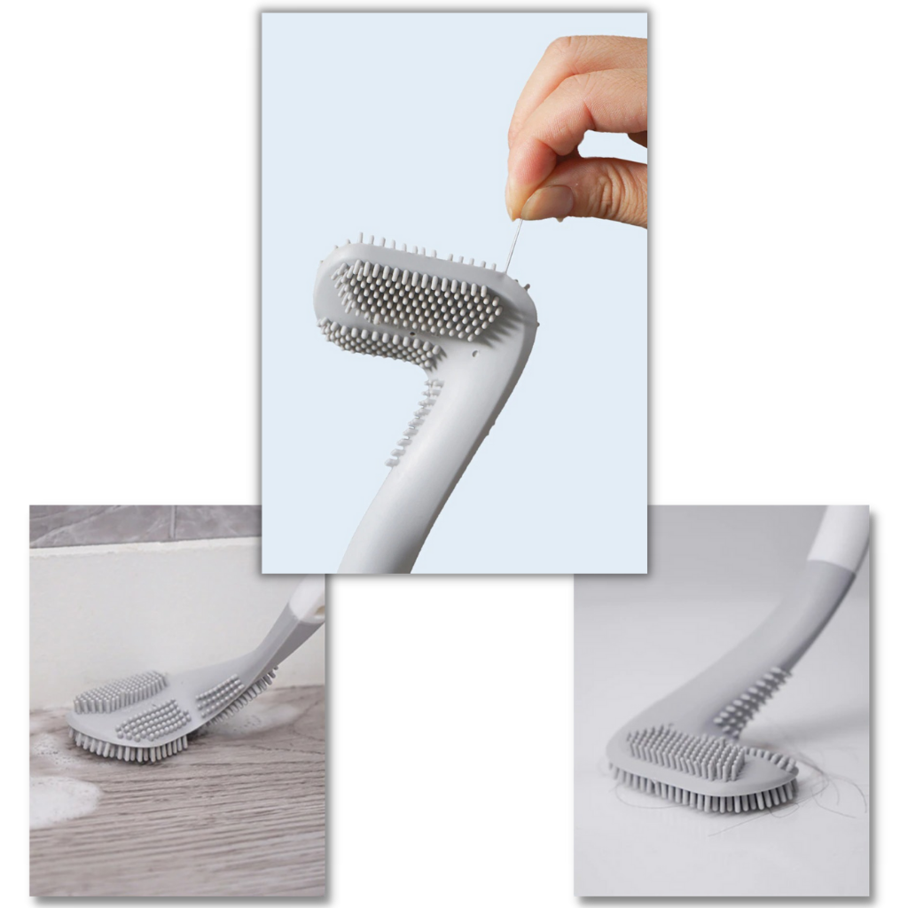 Long handle toilet brush with wall mounted base - Ozerty